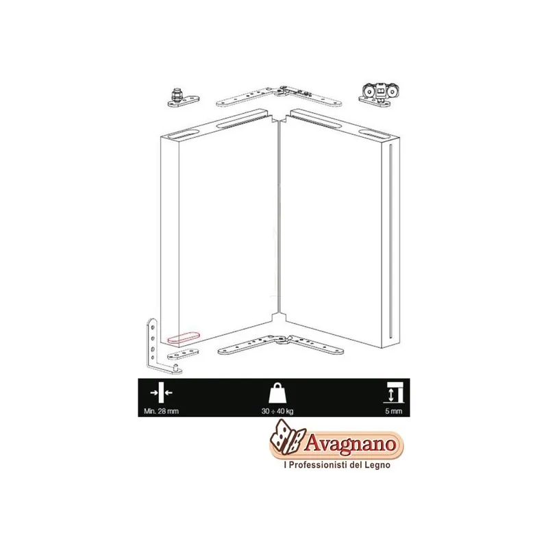 KIT PORTA A LIBRO TERNO - PORTE RAVVICINATE Korting