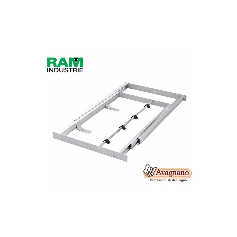 TELAIO IN ALLUMINIO 1000 X 790 MM A ESTRAZIONE TOTALE PER TAVOLI – RAM INDUSTRIE Superprijs