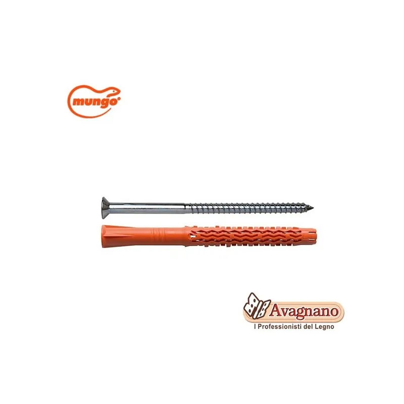 Gratis Retour TASSELLO PROLUNGATO IN NYLON CON VITE 8X80 MM - 100 PEZZI - MUNGO