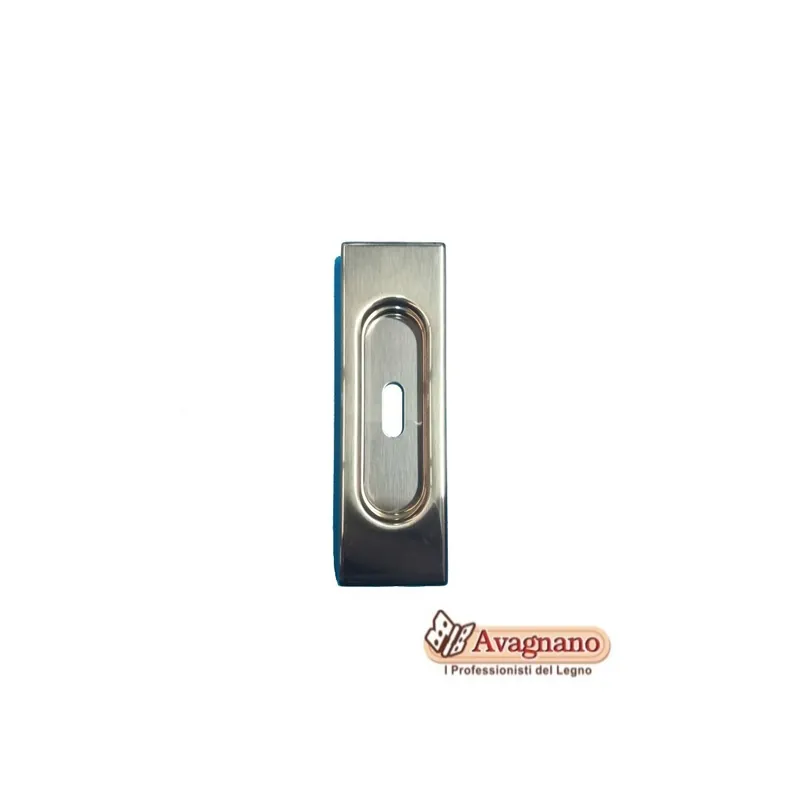 MANIGLIA INCASSO RETTANGOLARE CON FORO ORO LUCIDO - MARIVA Premium