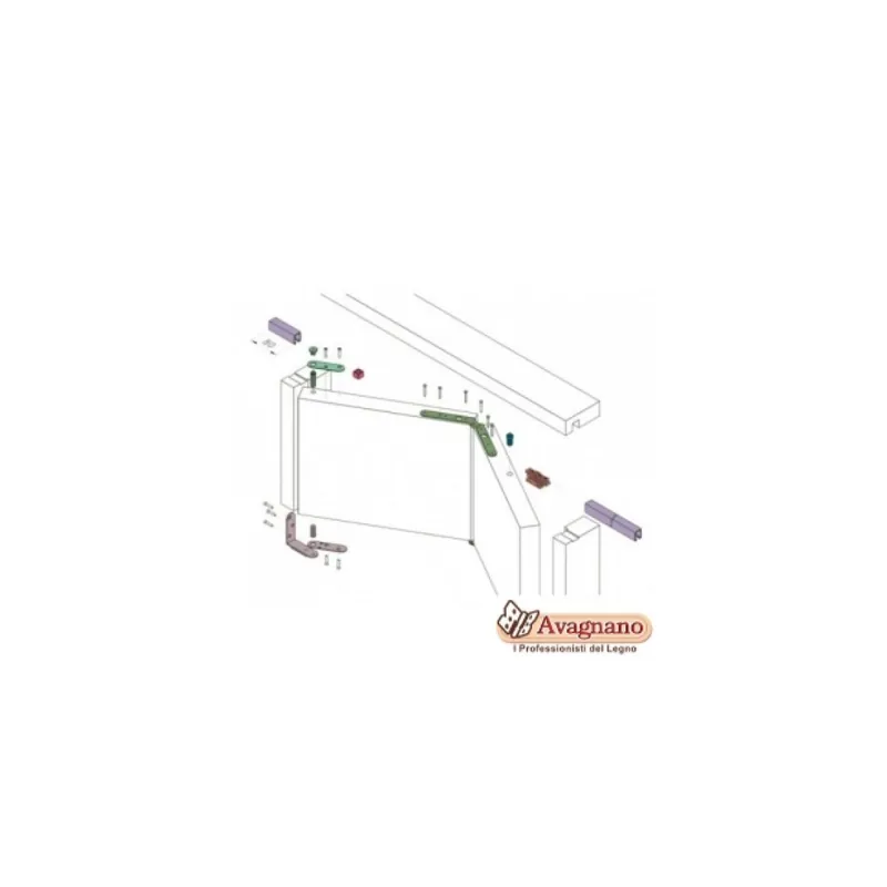 Rechtstreeks Van De Fabrikant KIT PORTA A LIBRO PORTATA 50 KG 0200/50 - KOBLENZ