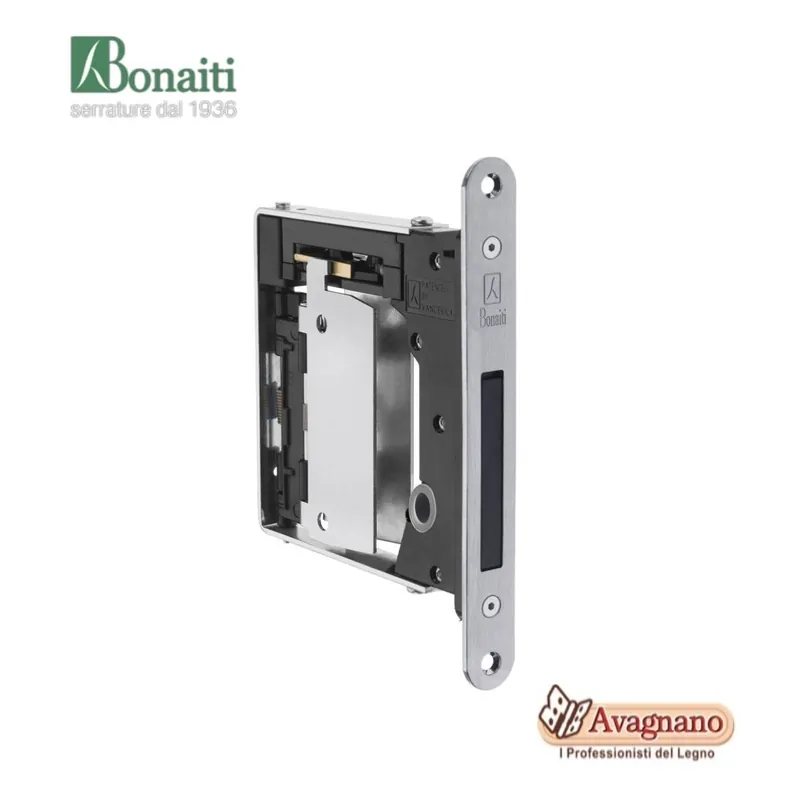 SERRATURA MAGNETICA B NO-HA MINI PASSAGE CROMO SATINATO - BONAITI Voordeelprijs