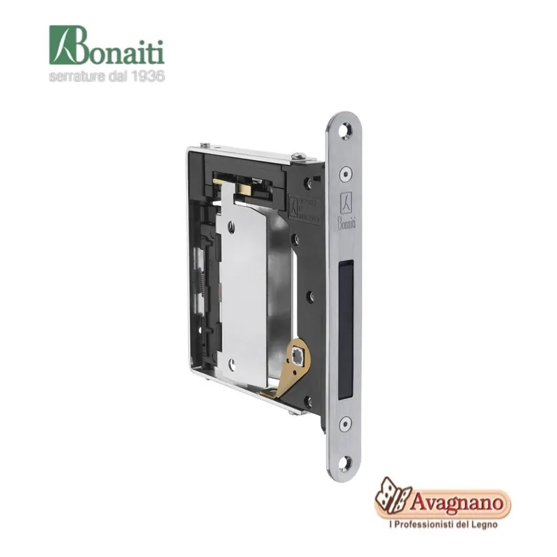 SERRATURA MAGNETICA B NO-HA MINI PRIVACY CROMO SATINATO - BONAITI Op = Op