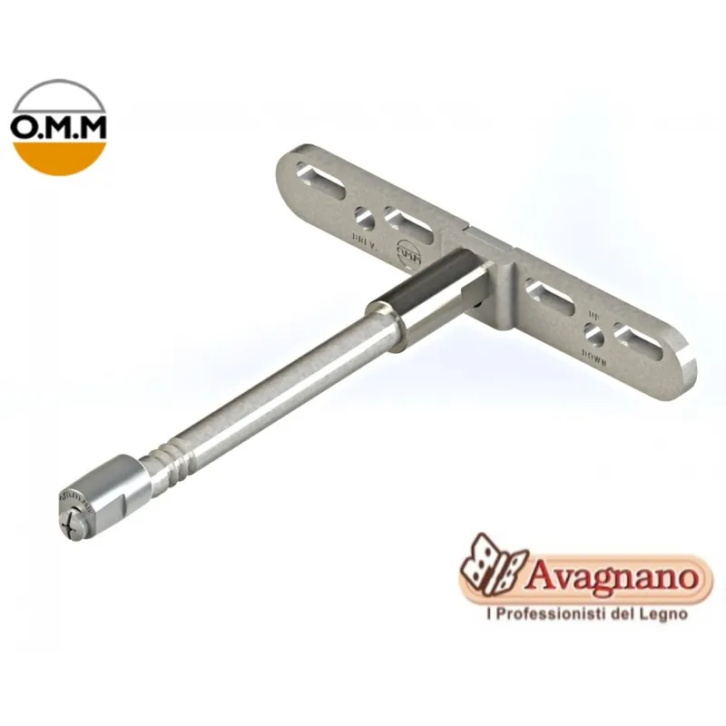 REGGIMENSOLA A SCOMPARSA CON PIASTRA REGOLABILE 3D 120 MM - MN111 - O.M.M. Favoriet