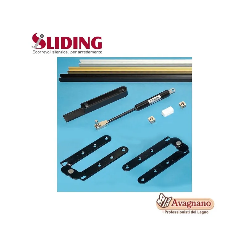 Superprijs KIT PORTA A LIBRO BATTENTE NIBBIO 50 KG BREVETTATO - SLIDING