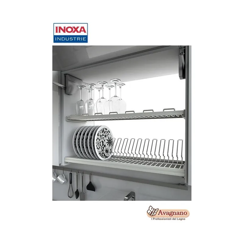 Must-Have SCOLAPIATTI A TELAIO 80 CM INOX 716/80 - INOXA