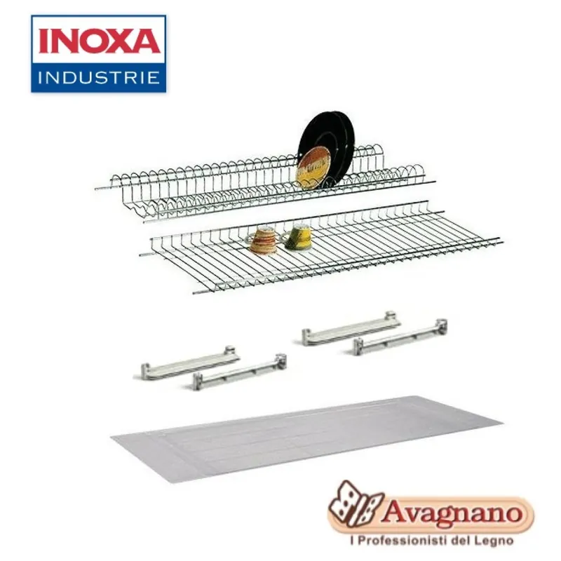 Hoge Kwaliteit SCOLAPIATTI PER INTERNO PENSILE 90 CM INOX - INOXA
