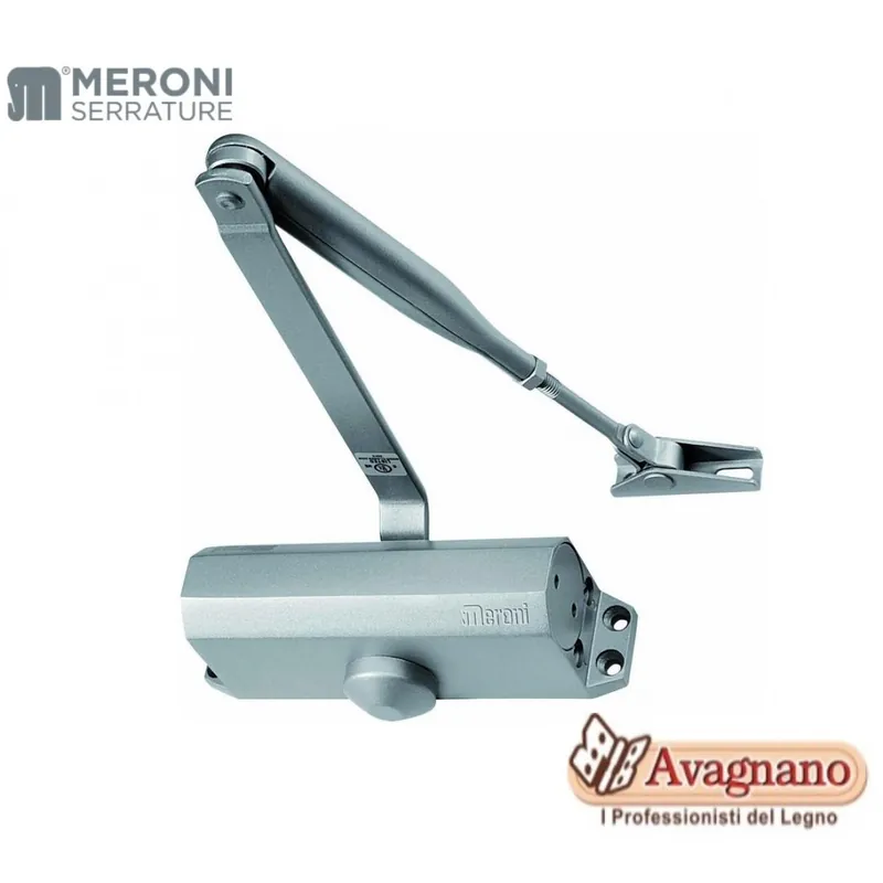 Voordeelprijs CHIUDIPORTA AEREO DC130 SILVER EN3 BRACCIO STANDARD CON FERMO - MERONI