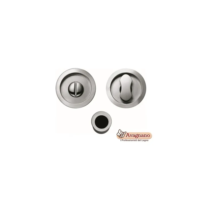 KIT MANIGLIA INCASSO PORTE SCORREVOLI TONDO ID211BZG CROMO LUCIDO - COLOMBO DESIGN Express Levering