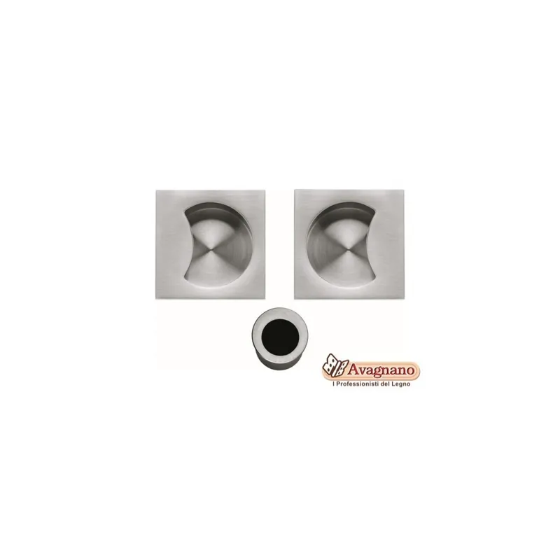 Fabrieksprijs KIT MANIGLIA INCASSO PORTE SCORREVOLI SENZA FORO QUADRA ID311 CROMAT - COLOMBO DESIGN