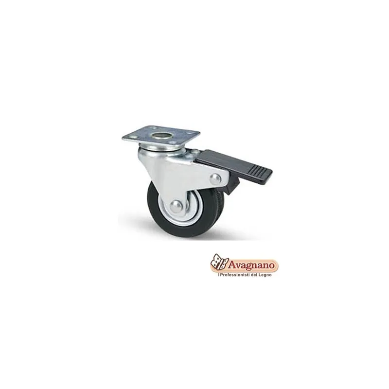 Goedkoop RUOTA CON PIASTRA GIREVOLE E FRENO D.40, 601FD40 - ROCARR