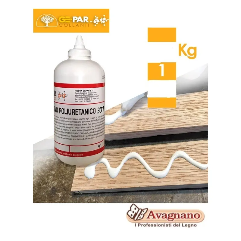 COLLANTE POLIURETANICO PU 301, 1 KG - GE-PAR Express Levering