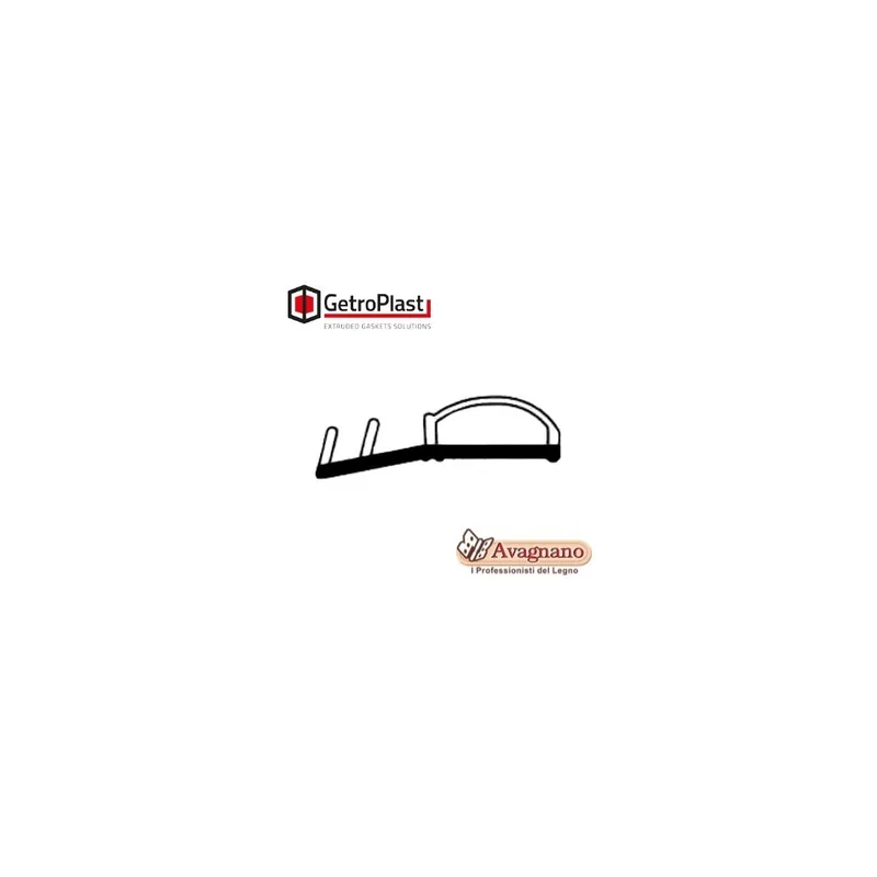 ROTOLO GUARNIZIONE SL193 PER PORTA BATTENTE ROVERE 36.5 M - GETROPLAST Snelle Levering