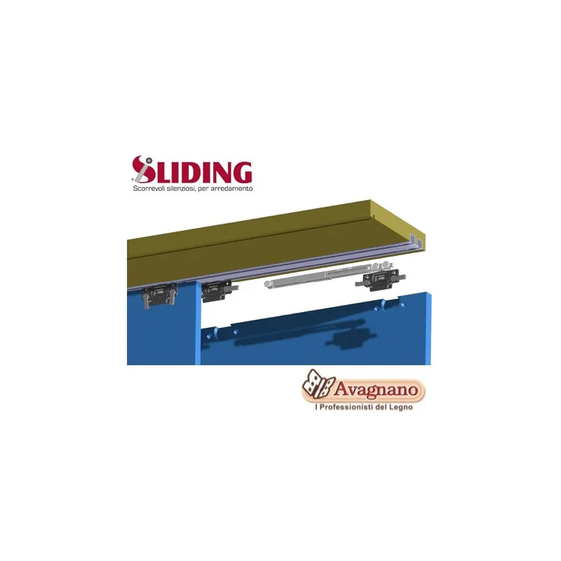 GUARNITURA PER ANTINE MOBILI COLIBRI AMMORTIZZATO 30 KG CLIP RAPIDA LEGNO - SLIDING Nu Kopen