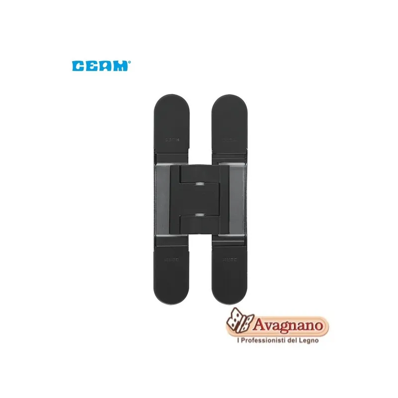 Seizoensaanbieding CERNIERA A SCOMPARSA PER PORTE CEAM 1430 3D NERO OPACO