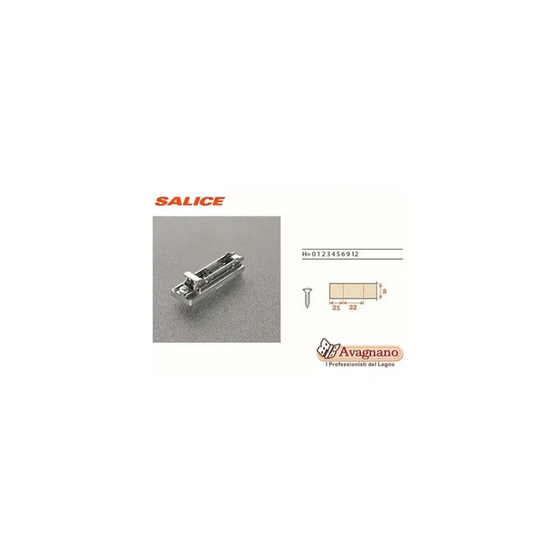 BASETTA LONGITUDINALE SALICE REG H 00 CLIPS Must-Have