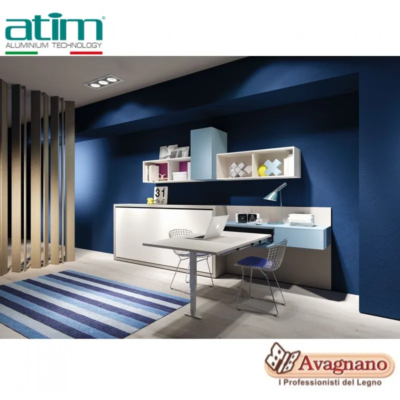 Aanbieding MENSOLA T-ABLE+39 TAVOLO DA CASSETTO ESTRAIBILE CON GAMBA SINGOLA - ATIM