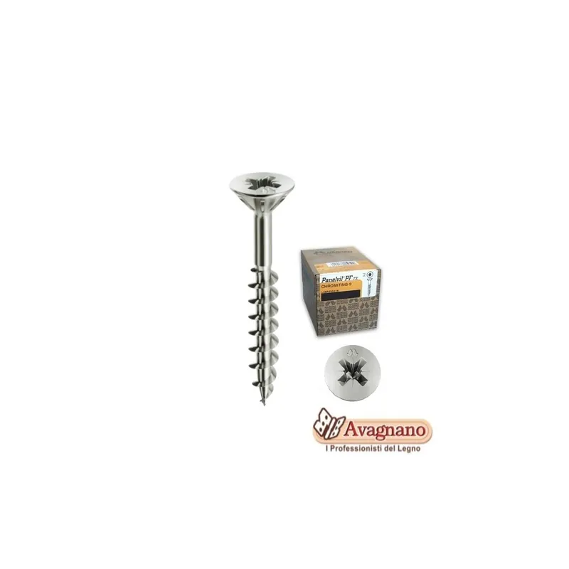 Merkproduct VITI PANELVIT PF PER LEGNO E TRUCIOLARE ZINCATA BIANCA TSP PZ - MUSTAD
