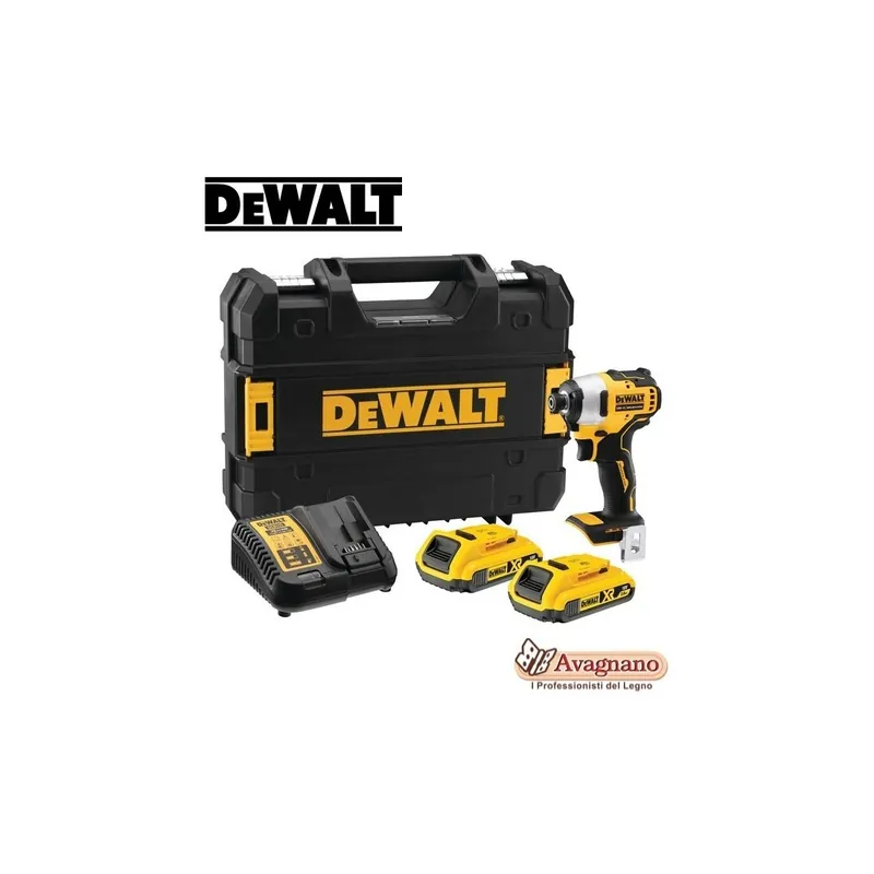 AVVIATORE A IMPULSI DEWALT DCF809D2T COMPATTO ATTACCO 1/4" XR 18V 2X2.0AH Gratis Retour