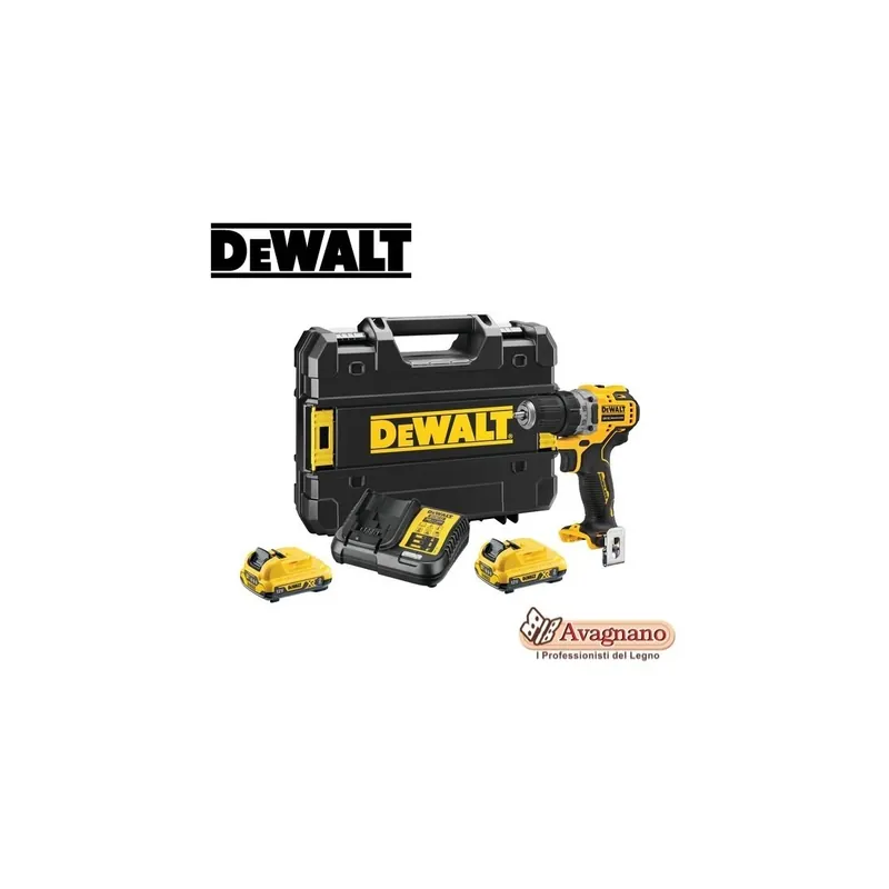 Korting TRAPANO AVVIATORE DEWALT DCD701D2 COMPATTO XR 12V 2 X 2.0AH