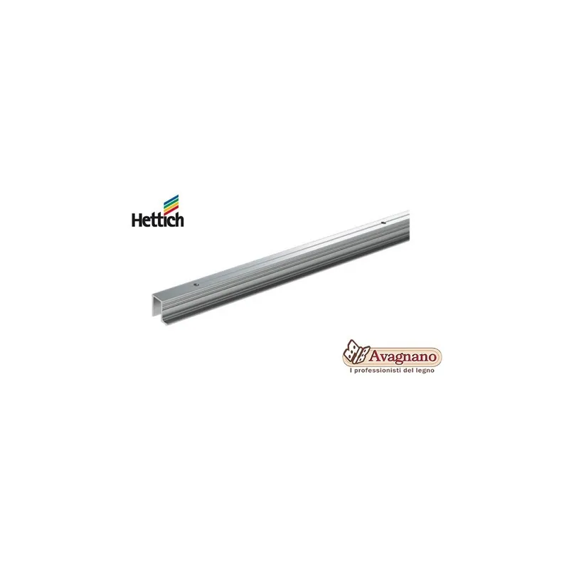 BINARIO SUPERIORE DI SCORRIMENTO WINGLINE L, 2400 mm, ANODIZZATO - HETTICH Tijdelijk Beschikbaar