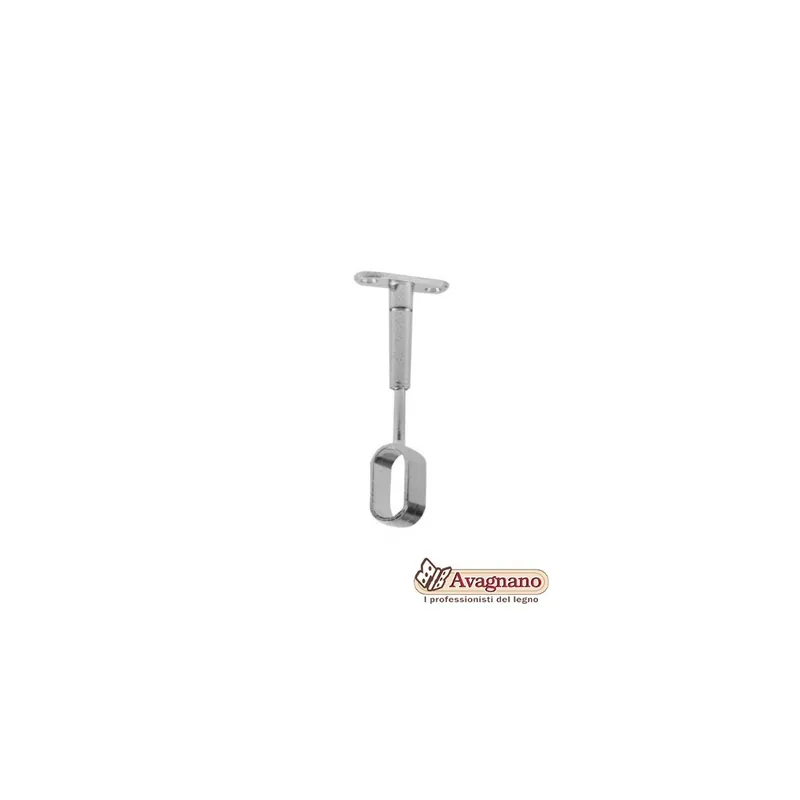 REGGITUBO APERTO PER TUBO OVALE CENTRALE NICHELATO 30x15 mm - MANART Favoriet