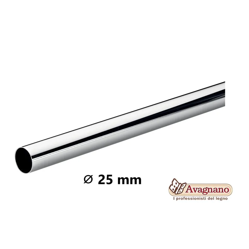 Direct Beschikbaar TUBO APPENDIABITI TONDO 3 METRI CROMATO D.25 mm - MANART