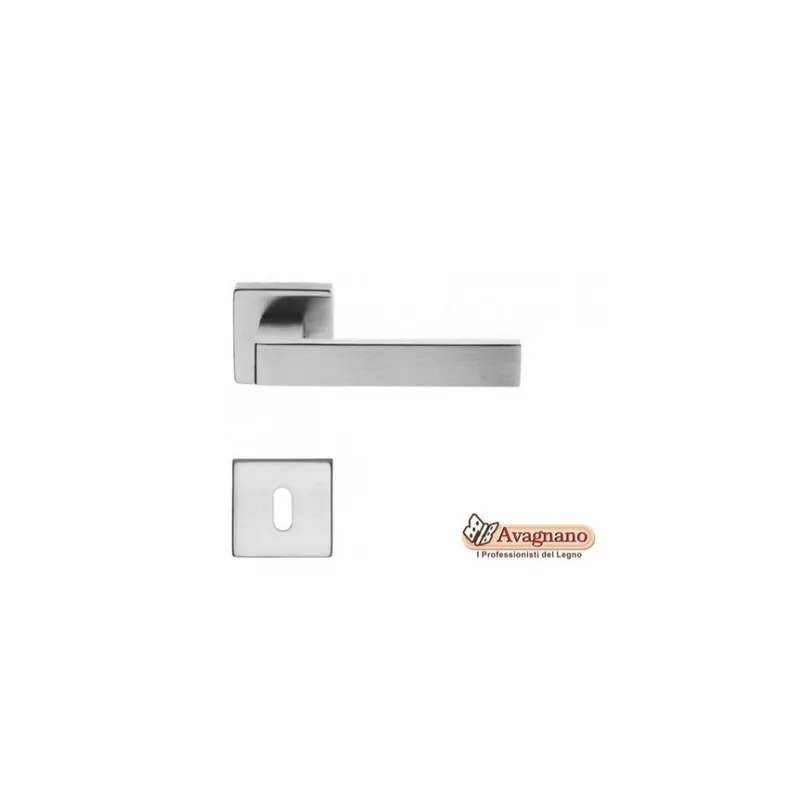 Laatste Kans MANIGLIA QUADRA ICE ALLUMINIO CROMO SATINATO - FIMET