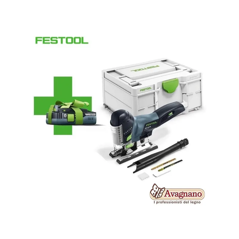 Beperkte Voorraad Seghetto alternativo FESTOOL a batteria PSC 420 EB-BASIC 18V 4,0 Ah COMPLETO