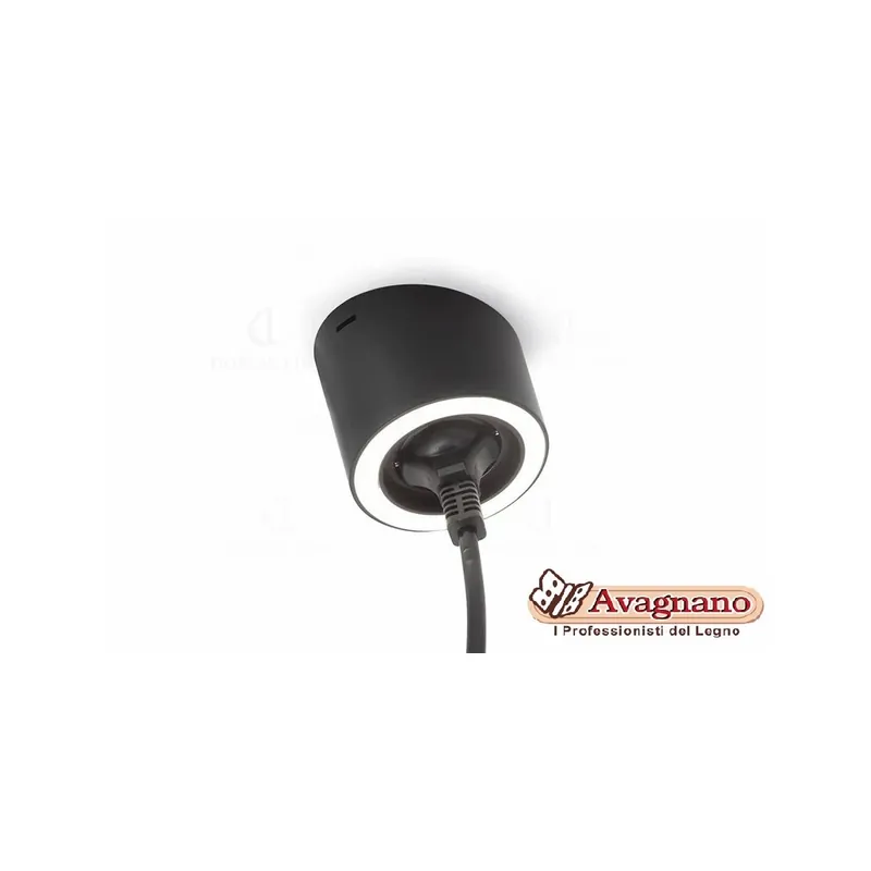 Direct Beschikbaar LED PER ILLUMINAZIONE UNIKA NERO CON PRESA SCHUKO - DOMUS LINE