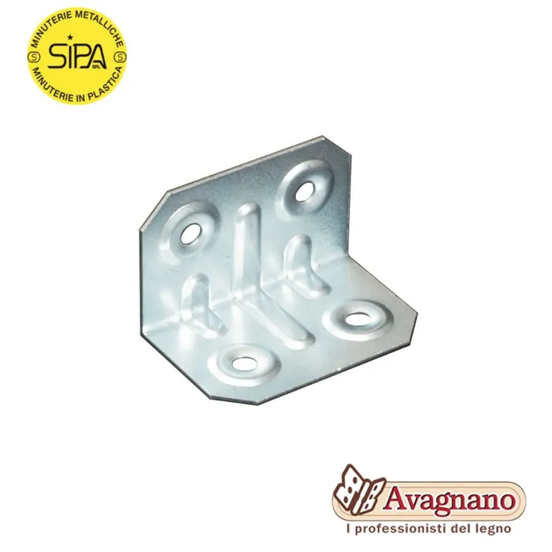 Must-Have PIASTRINA QUADRATA PIEGATA CON FORI 25 X 25 mm - SIPA