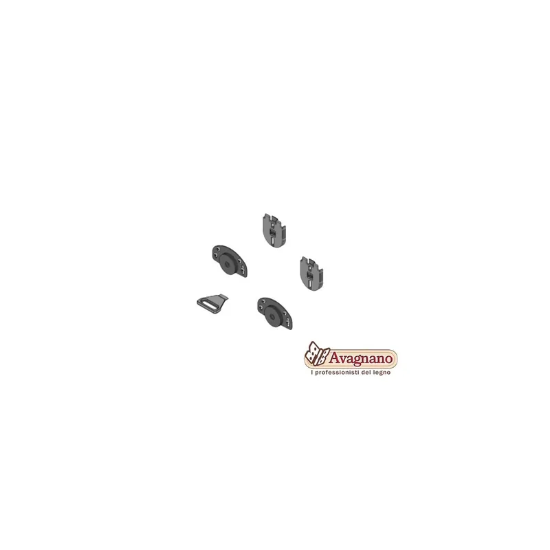 Voordeelprijs GUARNITURA ANTA SCORREVOLE PER MOBILI PORTATA 40 KG 0320/10 - KOBLENZ