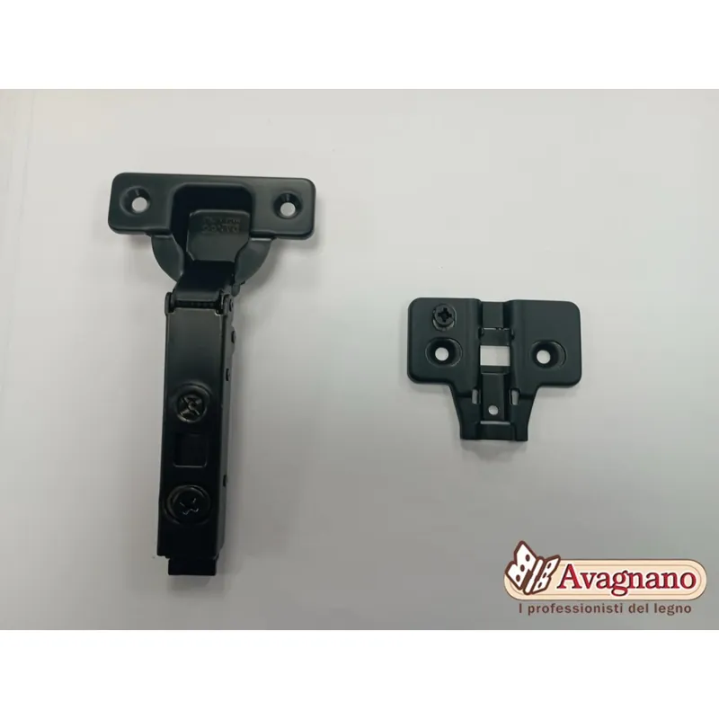KIT CERNIERA + BASE F.35 COLLO PIANO AMMORTIZZATA NERO OPACO- DANCO Finale Uitverkoop