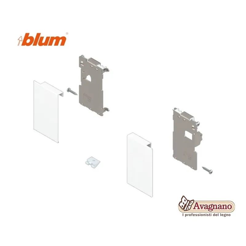 Must-Have Set frontale ZI7.0MS0 Blum per cassetto interno Legrabox, altezza M, Acciaio finitura BIANCO OPACO