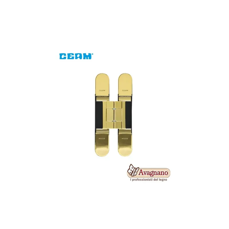 CERNIERA A SCOMPARSA PER MOBILI CEAM 929 REGOLAZIONE 3D OTTONE Bestseller