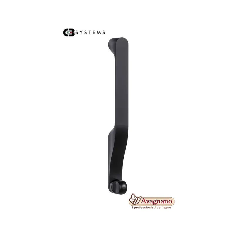 COPPIA MANIGLIE SLY-RWC WC NERO OPACO - CB SYSTEMS Bestseller