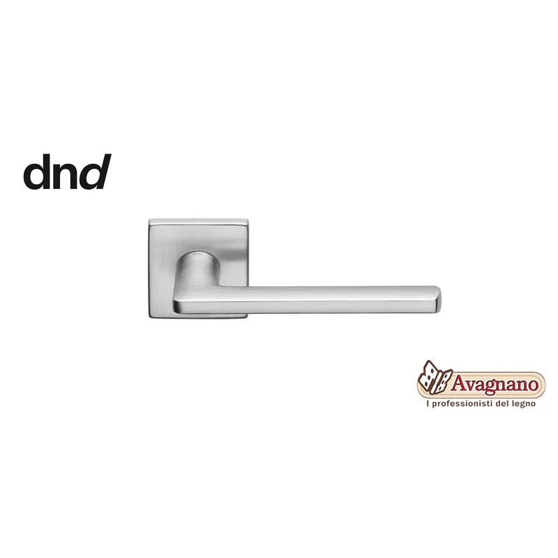 Alleen Vandaag MANIGLIA LUCE P 02 ROSETTA QUADRA PAT CROMO SATINATO - dnd