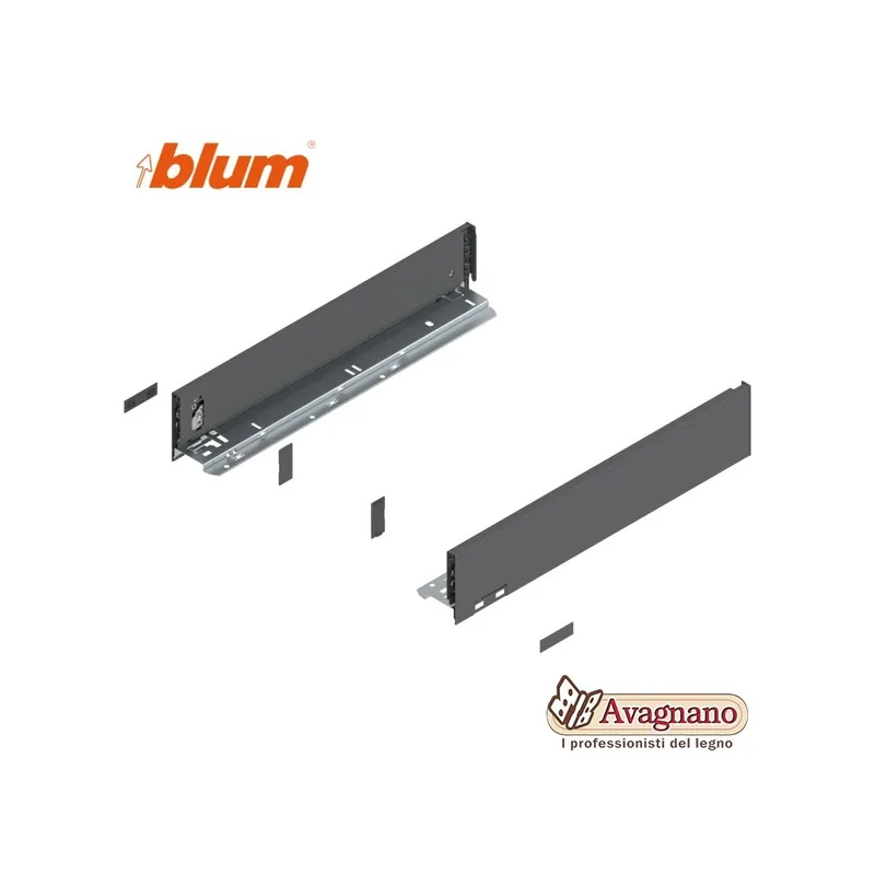 BLUM LEGRABOX SPONDINE GRIGIO ORIONE ALTEZZA M (90,5 mm), 550 mm Alleen Vandaag