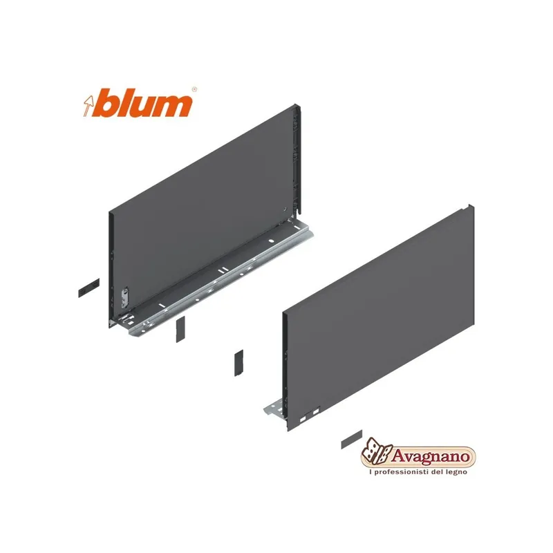 Bestseller BLUM LEGRABOX SPONDINE GRIGIO ORIONE ALTEZZA F (241 mm), 550 mm