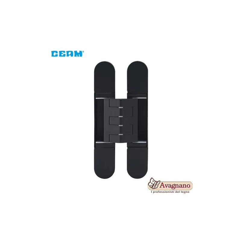 Korting CERNIERA A SCOMPARSA PER PORTE CEAM 1431 3D NERO OPACO