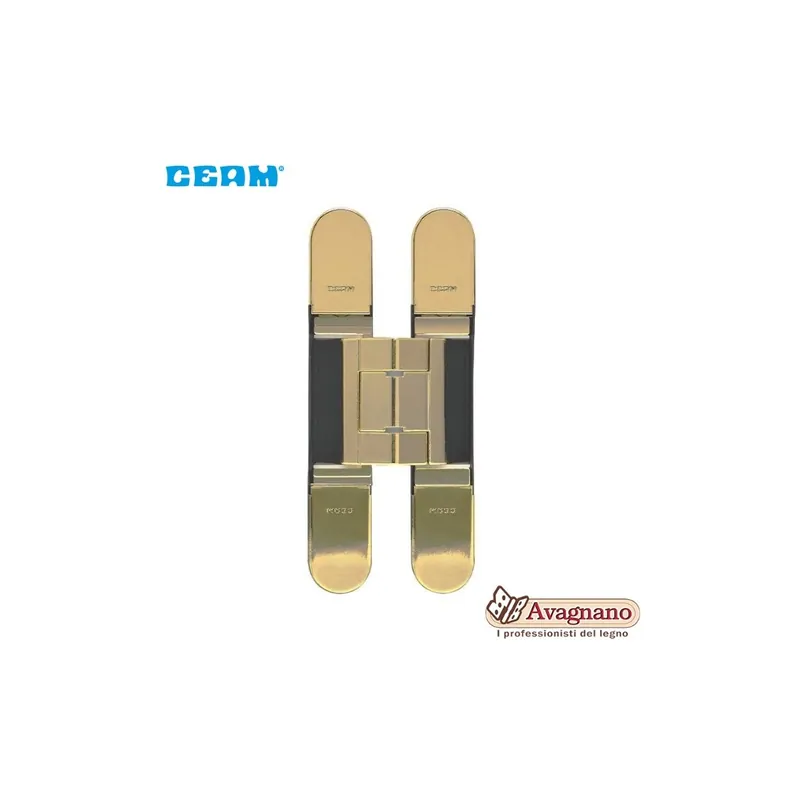 CERNIERA A SCOMPARSA PER PORTE CEAM 1430 3D OTTONE SATINATO Weekendaanbieding
