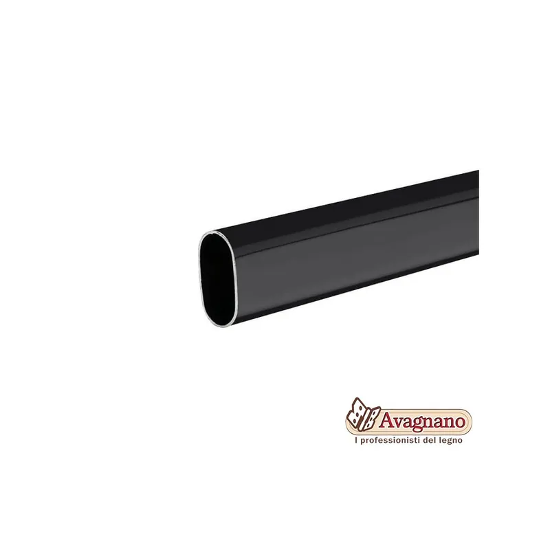 Exclusieve Aanbieding TUBO APPENDIABITI OVALE 3 METRI NERO SEMI-OPACO 30x15 mm - MANART