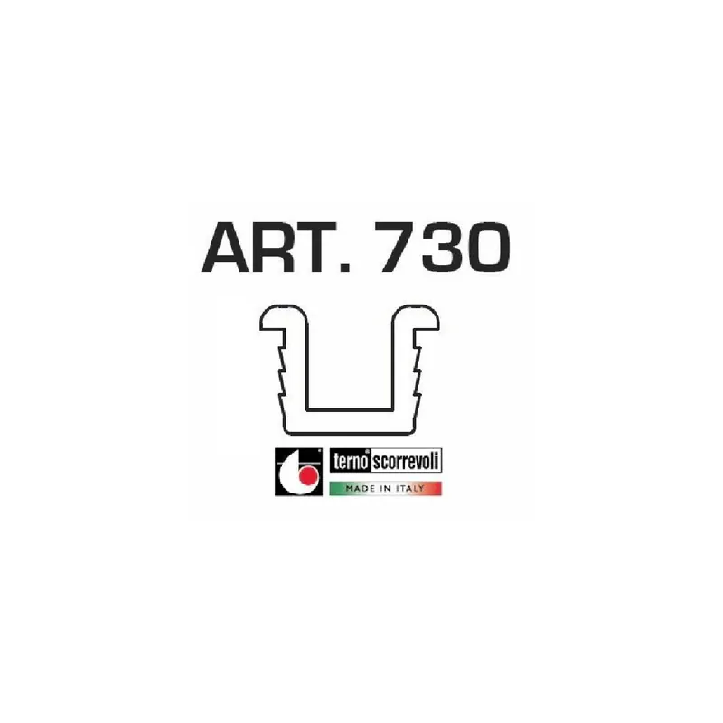 BINARIO PORTE SCORREVOLI PER MOBILI TERNO 730 PLASTICA GRIGIO - 3000 MM Koop Vandaag