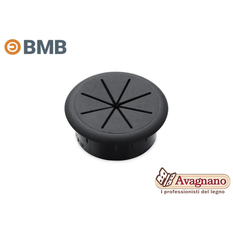 Favoriet PASSACAVO ROTONDO DIAMETRO 60 mm NERO - BMB