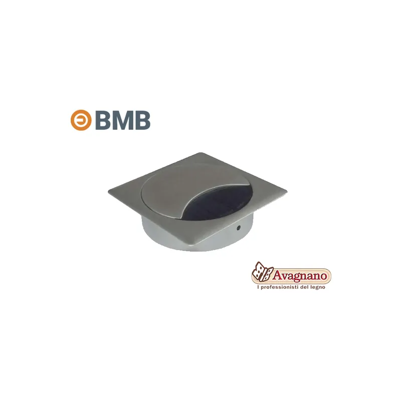 PASSACAVO QUADRO E SPAZZOLA NERA DIAMETRO 80 mm CROMO LUCIDO - BMB Voordeelprijs