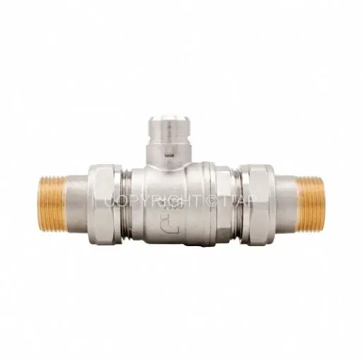 Merkproduct Valvola zona sfera 2 3 vie doppio bocchettone Itap 2 VIE 1”