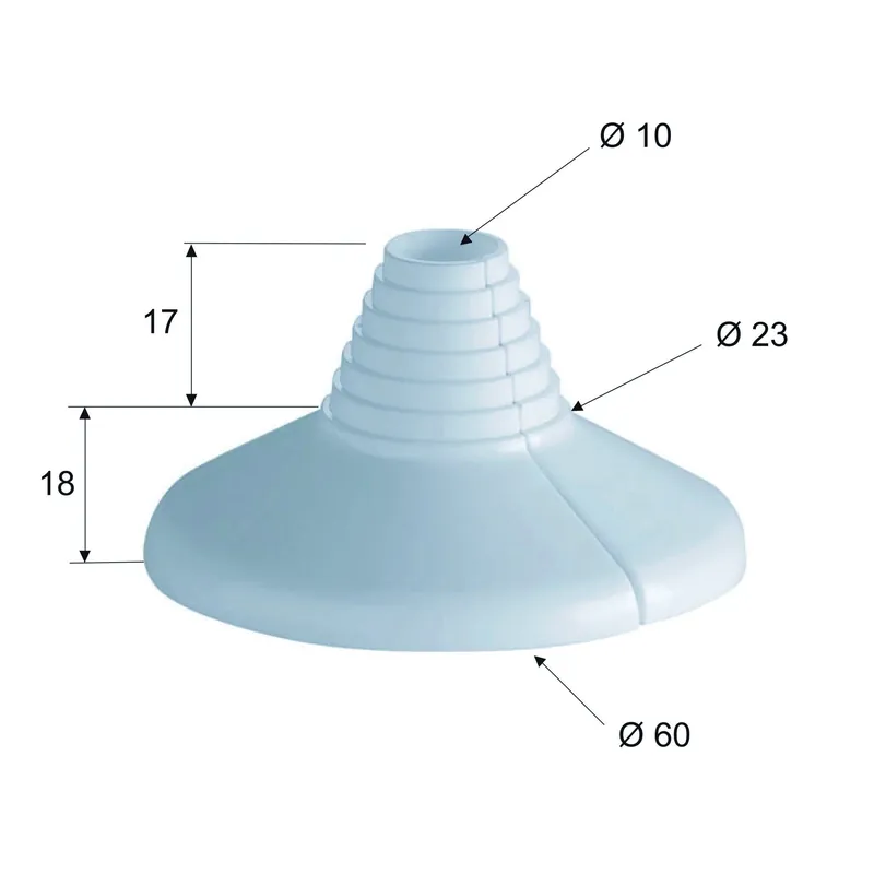 Actieprijs Rosetta copritubo bianca radiatore Rosetta copritubo bianca radiatore Echome