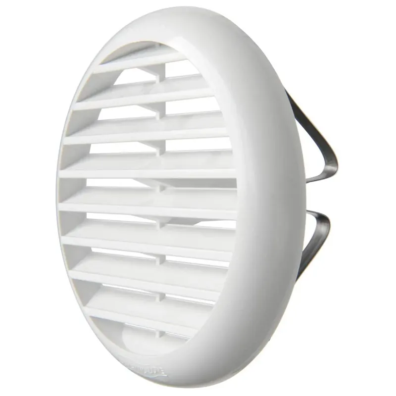 Lage Kosten Griglia tonda universale con molla Ventilazione First 106 mm - Bianco