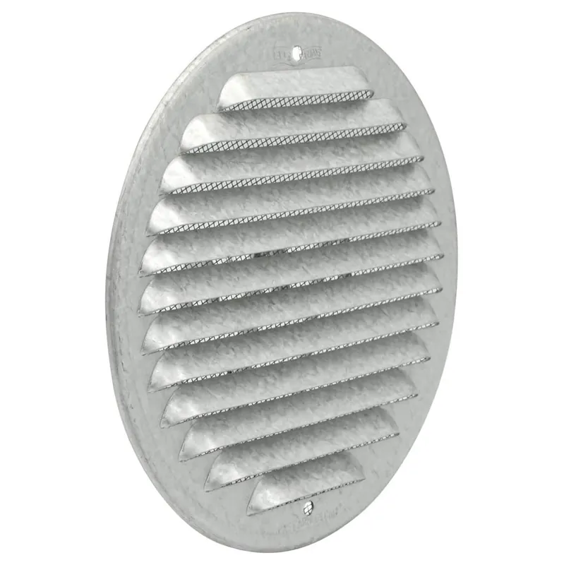 Alleen Vandaag Griglia metallica tonda da sovrapporre con rete Ventilazione First 150 mm - Alluminio bianco