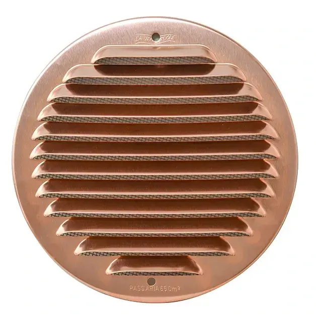 Lage Kosten Griglia metallica tonda da sovrapporre con rete Ventilazione First 150 mm - Alluminio bianco